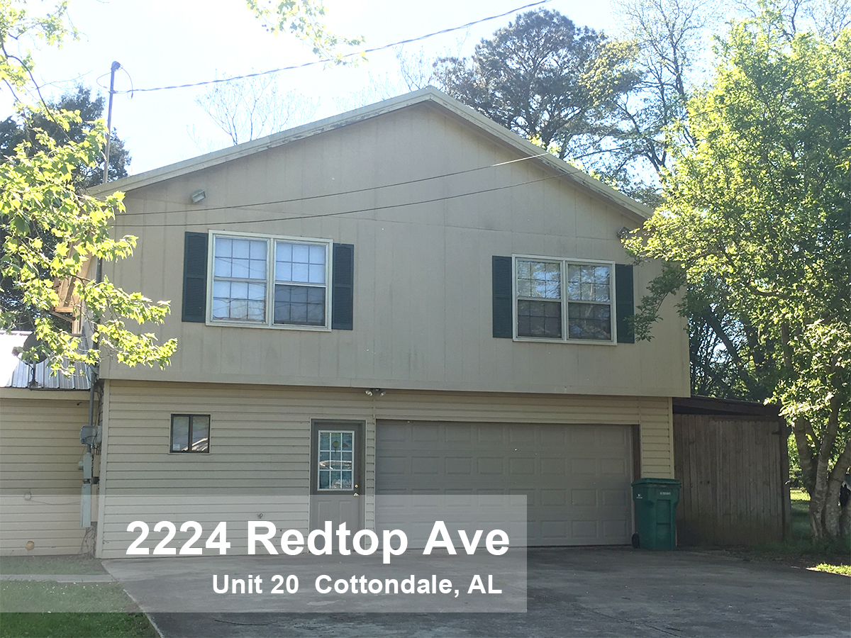 2224 Redtop Ave, Unit 20, Cottondale, AL Dempsey Rentals